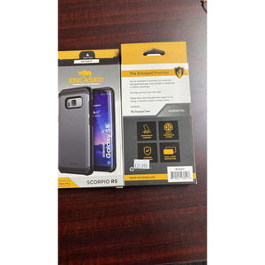 Encased Scorpio R5 Series Phone back Case for Samsung Galaxy S8, Black Cover